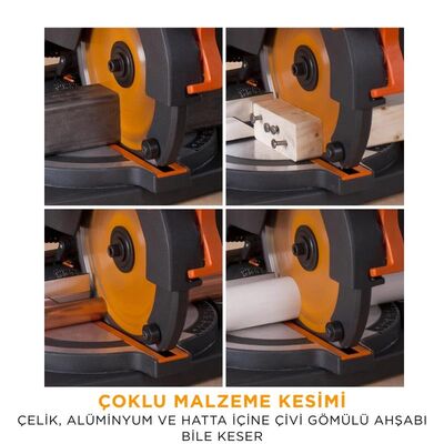 Evolution 046-0003A R210CMS Bileşik Gönye Kesme Makinesi, 210mm