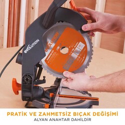 Evolution 046-0003A R210CMS Bileşik Gönye Kesme Makinesi, 210mm - 15