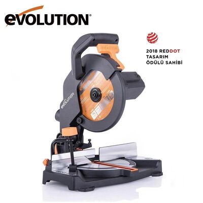Evolution 046-0003A R210CMS Compound Mitre Saw With TCT Multi-Material Cutting Blade, 210mm 1200w
