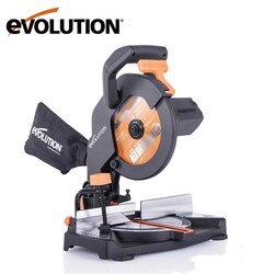EVOLUTION - Evolution 046-0003A R210CMS Compound Mitre Saw With TCT Multi-Material Cutting Blade, 210mm 1200w