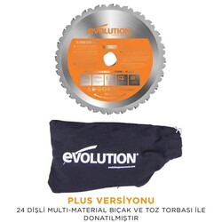 Evolution 046-0003A R210CMS Compound Mitre Saw With TCT Multi-Material Cutting Blade, 210mm 1200w - 4
