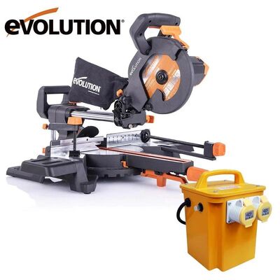 Evolution 048-0003A R210SMS+ Kızaklı Gönye Kesme Makinesi, 210mm 