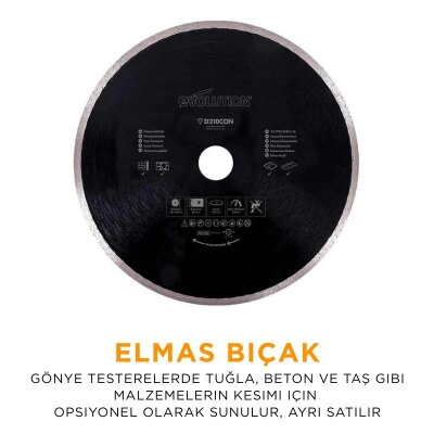 Evolution 048-0003A R210SMS+ Kızaklı Gönye Kesme Makinesi, 210mm - 5