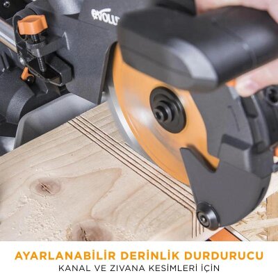 Evolution 048-0003A R210SMS+ Kızaklı Gönye Kesme Makinesi, 210mm - 11