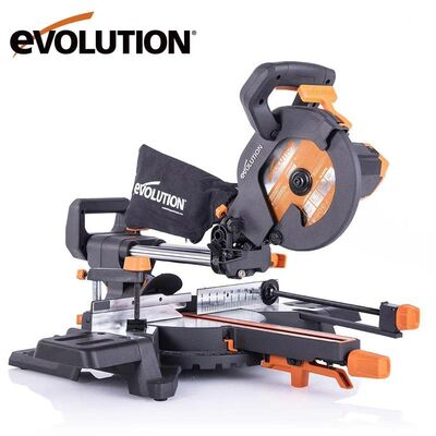 Evolution 048-0003A R210SMS+ Sliding Mitre Saw, 210mm