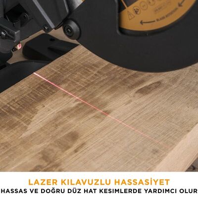 Evolution 052-0003A R255SMS+ Kızaklı Gönye Kesme Makinesi, 255mm