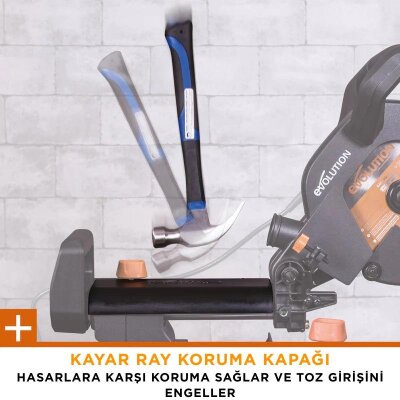 Evolution 052-0003A R255SMS+ Sliding Compound Mitre Saw, 255mm - 7