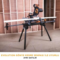 Evolution 052-0003A R255SMS+ Sliding Compound Mitre Saw, 255mm - 8