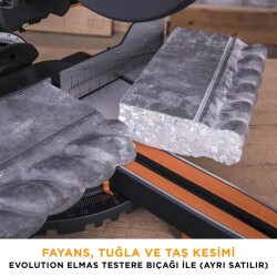 Evolution 052-0003A R255SMS+ Sliding Compound Mitre Saw, 255mm - 24