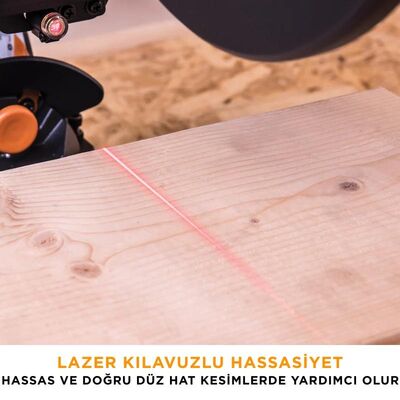 Evolution 053-0003B R255SMS-DB+ Double Bevel Sliding Compound Mitre Saw, 255mm