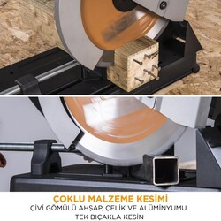 Evolution 083-0003 R355CPS Çoklu Malzeme Profil Kesme Testeresi, 355mm  - 3