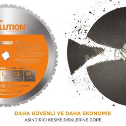 Evolution 083-0003 R355CPS Çoklu Malzeme Profil Kesme Testeresi, 355mm  - 8