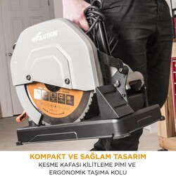 Evolution 083-0003 R355CPS Çoklu Malzeme Profil Kesme Testeresi, 355mm  - 15