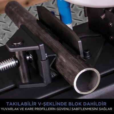 Evolution 084-0003 S355CPS Metal Cutting Chop Saw With Metal Cutting TCT Blade, 355mm