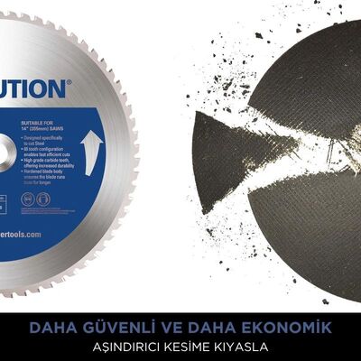 Evolution 084-0003 S355CPS Metal Profil Kesme Testeresi, 355mm