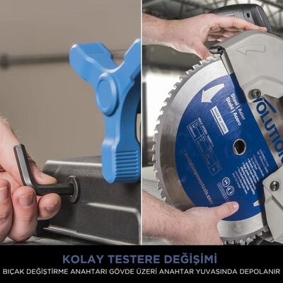 Evolution 084-0003 S355CPS Metal Profil Kesme Testeresi, 355mm