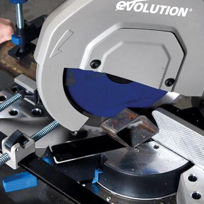 EVOLUTION 102-0003 S355MCS Mitering Chop Saw With 355mm Blade For Heavy Duty Metal Cutting