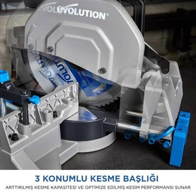 EVOLUTION 102-0003 S355MCS Mitering Chop Saw With 355mm Blade For Heavy Duty Metal Cutting