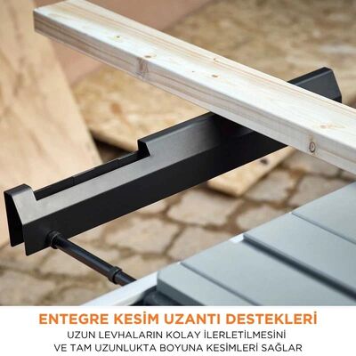 Evolution 119-0013 R255TBL+ Portable Jobsite Table Saw with 255mm TCT Multi-material Blade