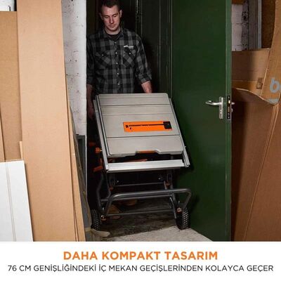 Evolution 119-0013 R255TBL+ Portable Jobsite Table Saw with 255mm TCT Multi-material Blade