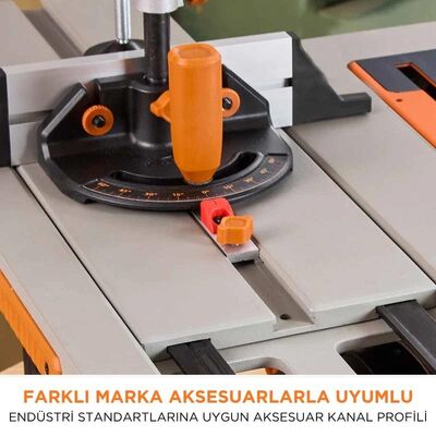 Evolution 119-0013 R255TBL+ Portable Jobsite Table Saw with 255mm TCT Multi-material Blade