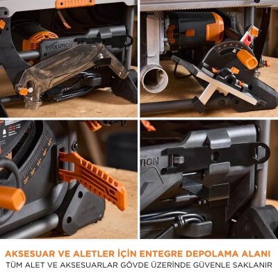Evolution 119-0013 R255TBL+ Tezgah Testere, 255mm - 20