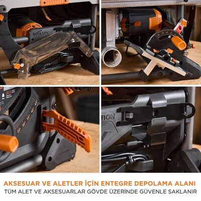 Evolution 119-0018 R255TBLX+ Standlı Tezgah Testere, 255mm