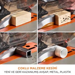 Evolution 119-0018 R255TBLX+ Standlı Tezgah Testere, 255mm - 5