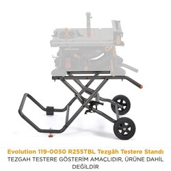 Evolution 119-0050 Compact Folding Wheeled Stand For R255TBL Table Saw - 2