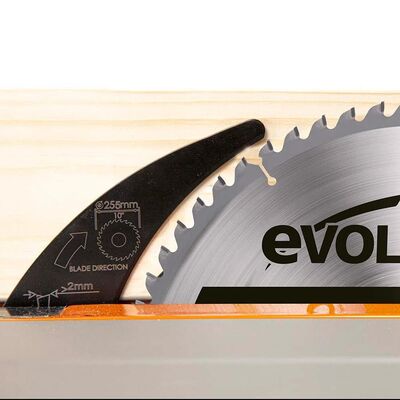 Evolution 119-0055 R255TBL/+ Tezgah Testereleri İçin Yarma Bıçağı – Kısa Tip 