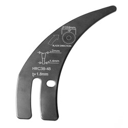 Evolution 119-0055 R255TBL/+ Tezgah Testereleri İçin Yarma Bıçağı – Kısa Tip  - 1