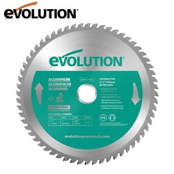 EVOLUTION - Evolution A210TCT-60MS Aluminium Cutting 60 Tooth TCT Mitre Saw Blade, 210mm