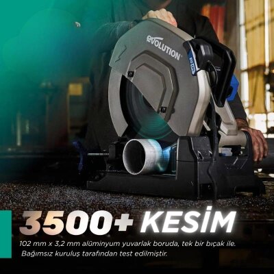 Evolution A355TCT-100CSMAX EVOMAX Profesyonel Ağır Hizmet Alüminyum Testere Bıçağı, 355mm - 2