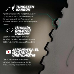 Evolution A355TCT-100CSMAX EVOMAX Profesyonel Ağır Hizmet Alüminyum Testere Bıçağı, 355mm - 5