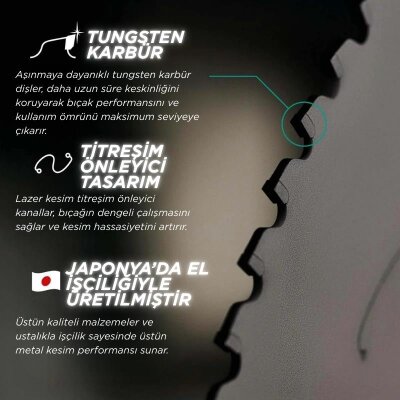 Evolution A355TCT-100CSMAX EVOMAX Profesyonel Ağır Hizmet Alüminyum Testere Bıçağı, 355mm - 5
