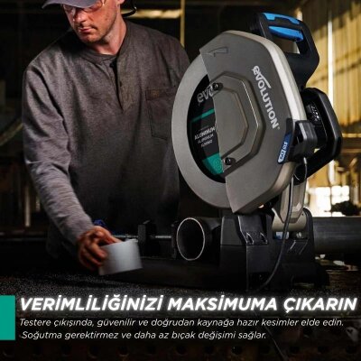Evolution A355TCT-100CSMAX EVOMAX Profesyonel Ağır Hizmet Alüminyum Testere Bıçağı, 355mm - 6