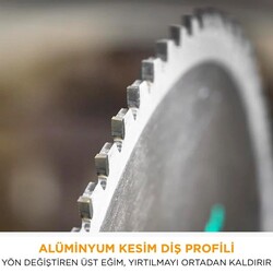 EVOLUTION A355TCT-80CS Aluminium Cutting 80T TCT Chop Saw Blade, 355mm - 4