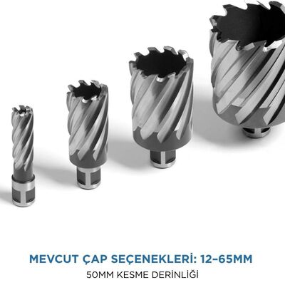 EVOLUTION CC36ML Manyetik Matkap Uzun Kesici Uç, Ø36mm, 50mm