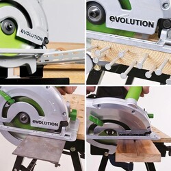 Evolution F185TCT-16CS Multi-Material Cutting 16T Circular Saw Blade, 185mm - 4