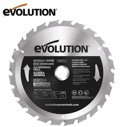 EVOLUTION - Evolution GW185TCT-24 Ahşap Daire Testere Bıçağı, 185mm