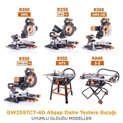 Evolution GW255TCT-40 Ahşap Daire Testere Bıçağı, 255mm - 4