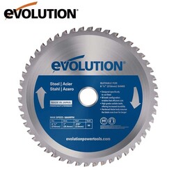 EVOLUTION - Evolution M210TCT-50MS Mild Steel Cutting 50T TCT Mitre Saw Blade, 210mm
