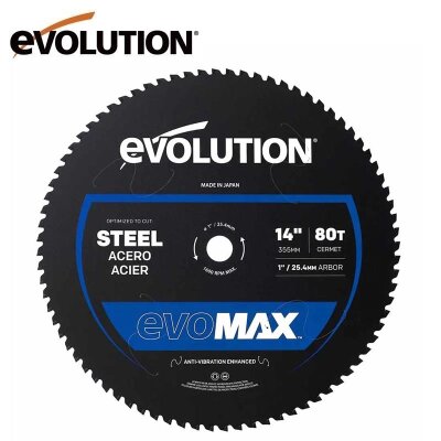 Evolution M355CMT-80CSMAX EVOMAX Cermet Karbür Testere Bıçağı, 355mm - 1