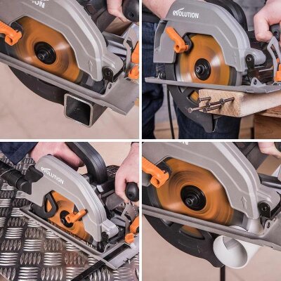 Evolution R185TCT-20CS Multi-Material Cutting 20T Blade, 185mm - 4
