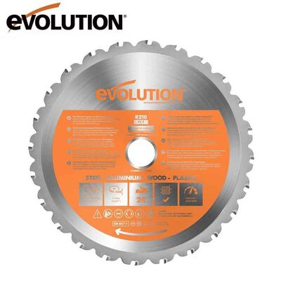 Evolution R210TCT-24MS Multi-Material Cutting 24T Blade, 210mm