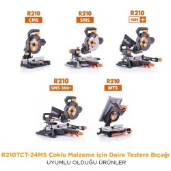 Evolution R210TCT-24MS Multi-Material Cutting 24T Blade, 210mm - 3