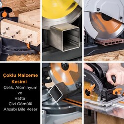 Evolution R255TCT-28MS Çoklu Malzeme için Daire Testere Bıçağı, 255mm - 5