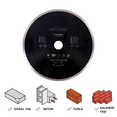 Evolution RAGEBLADE210DIAMOND Diamond Blade For Mitre Saws, 210mm