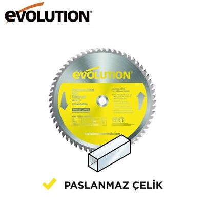 Evolution S355TCT-90CS Paslanmaz Çelik Daire Testere Bıçağı, 355mm