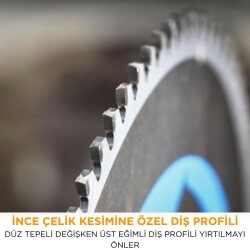 Evolution T355TCT-90CS İnce Çelik Daire Testere Bıçağı, 355mm - 3